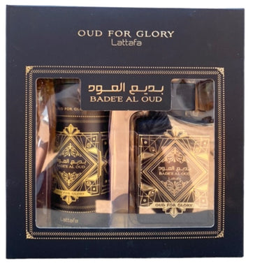 LATTAFA Badee Al Oud for Glory by Lattafa (incl free Deodorant) perfume bottle — buy in South Africa