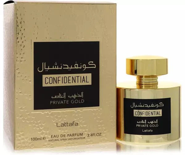LATTAFA Confidential Private Gold Lattafa Perfumes 100ml perfume bottle — buy in South Africa