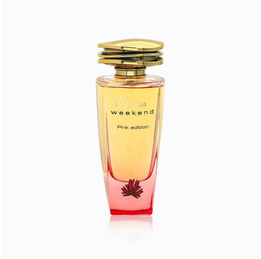 FRAGRANCE WORLD Berries Weekend Pink Edition includes a free deodarant perfume bottle — buy in South Africa